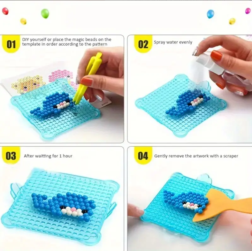 1000pcs Water Mist Magic Beads Set: Unleash Your Creativity And Make Amazing Crafts! Halloween,Thanksgiving And Christmas Gift